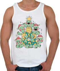 printfashion Teknős karácsonyfa - Férfi atléta - Fehér (14604501)