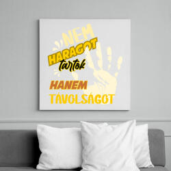 printfashion nem haragot tartok - Vászonkép - Fehér (6846626)