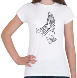 printfashion Lógó denevér - Női póló - Fehér (13251083)