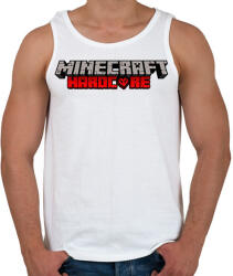 printfashion Minecraft Hardcore - Férfi atléta - Fehér (2249501)