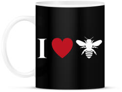 printfashion I love Bee - Bögre - Fekete (13171865)