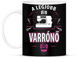 printfashion A legjobb varrónő - Bögre - Fekete (990950)
