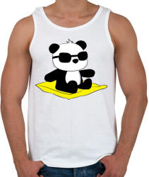 printfashion Panda strandol - Férfi atléta - Fehér (12055358)