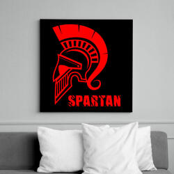 printfashion spartan - Vászonkép - Fekete (7600823)