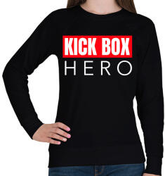 printfashion KICK BOX HERO - Női pulóver - Fekete (9462977)