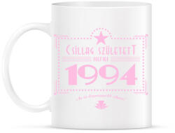 printfashion csillag-1994-pink - Bögre - Fehér (790840)