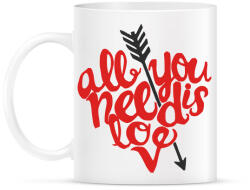 printfashion All u need is love - Bögre - Fehér (2202476)