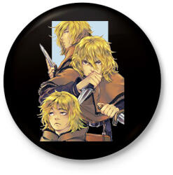 printfashion Thorfinn - Kitűző, hűtőmágnes - Fekete (14865112)