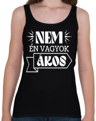 printfashion Nem én vagyok - Névvel (fehér) - Női atléta - Fekete (10924254)