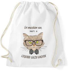 printfashion Úri macskám van - Sportzsák, Tornazsák - Fehér (6305996)