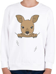 printfashion Kenguru bébi - Gyerek pulóver - Fehér (9612465)