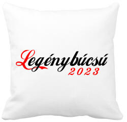 printfashion Legénybúcsú 2023/01 - Párnahuzat, Díszpárnahuzat - Fehér (11743027)