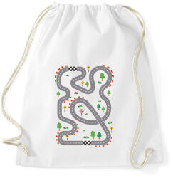 printfashion Versenypálya - Sportzsák, Tornazsák - Fehér (12004774)