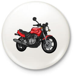 printfashion Honda Cb 500 y pc32 - Kitűző, hűtőmágnes - Fehér (3090225)