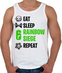 printfashion Rainbow Six Siege - Férfi atléta - Fehér (1728645)