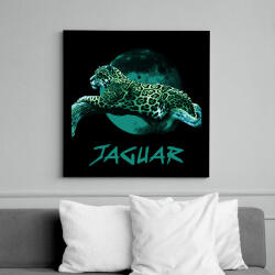 printfashion JAGUAR BLUE - Vászonkép - Fekete (9123063)