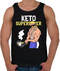 printfashion KETO SUPERPOWER - Férfi atléta - Fekete (10764057)