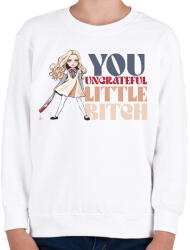 printfashion Te hálátlan kis. . . - Gyerek pulóver - Fehér (13160280)