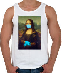 printfashion Covid Mona - Férfi atléta - Fehér (3232108)