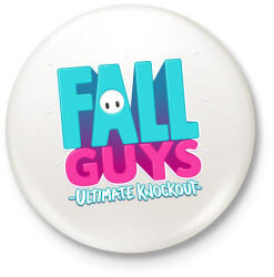printfashion Fall Guys Ultimate Knockout - Kitűző, hűtőmágnes - Fehér (3089865)