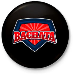 printfashion BACHATA - Kitűző, hűtőmágnes - Fekete (9851006)