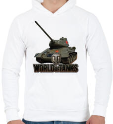 printfashion WOT - Tank - Férfi kapucnis pulóver - Fehér (2584110)