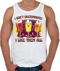 printfashion Sörözés - Férfi atléta - Fehér (6104656)