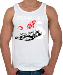 printfashion Formula 1 - Férfi atléta - Fehér (13114180)