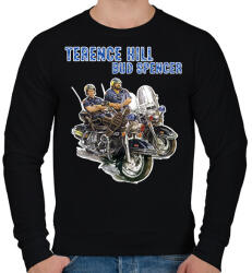 printfashion Bud Spencer és Terence Hill - Férfi pulóver - Fekete (8531367)