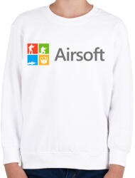 printfashion Airsoft - Gyerek pulóver - Fehér (1075421)