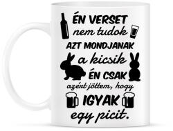 printfashion Én verset nem tudok - Bögre - Fehér (15753412)