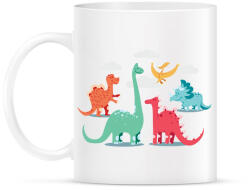printfashion Dínók - Bögre - Fehér (6389640)
