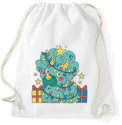 printfashion Karácsonyi Triceratops - Sportzsák, Tornazsák - Fehér (14756950)