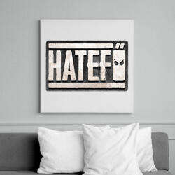 printfashion Hatefő - Vászonkép - Fehér (6622480)