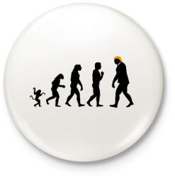 printfashion Trump evolúció - Kitűző, hűtőmágnes - Fehér (3088312)