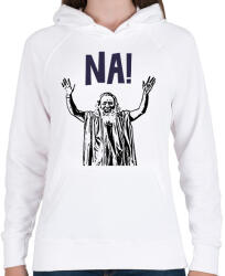 printfashion Motivációs üzenet - Női kapucnis pulóver - Fehér (11581983)
