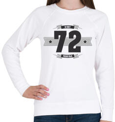 printfashion b-day-72-dark-lightgrey - Női pulóver - Fehér (515546)