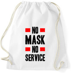 printfashion Maszk nélkül nincs kiszolgálás - Sportzsák, Tornazsák - Fehér (4748609)