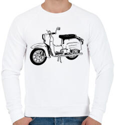 printfashion simson schwalbe - Férfi pulóver - Fehér (12751424)