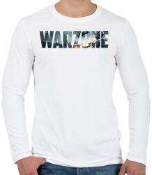 printfashion Warzone Logo - Férfi hosszú ujjú póló - Fehér (2604341)