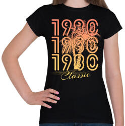 printfashion 1980 - Női póló - Fekete (12231584)
