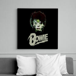 printfashion david bowie - Vászonkép - Fekete (15176724)