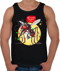 printfashion All I want for Christmas is You! - Vicces karácsonyi szúnyog - Férfi atléta - Fekete (15267475)