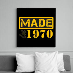 printfashion 1970 - Vászonkép - Fekete (12791349)