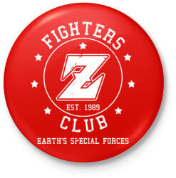 printfashion Dragon Ball Fighters Z Club - Kitűző, hűtőmágnes - Piros (3109476)