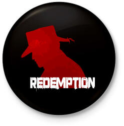 printfashion Read Dead Redemption - Kitűző, hűtőmágnes - Fekete (3098482)