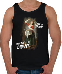 printfashion I live in Spain. . . but - Férfi atléta - Fekete (7086421)