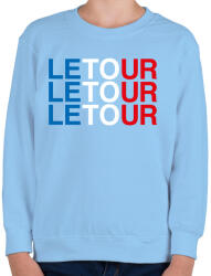printfashion Le Tour - Gyerek pulóver - Világoskék (522202)