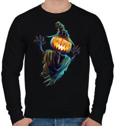 printfashion Rémisztő halloween - Férfi pulóver - Fekete (1858169)