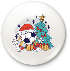 printfashion Karácsonyi foci - Kitűző, hűtőmágnes - Fehér (14622329)